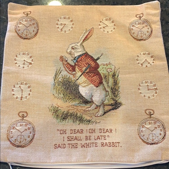 Belgian Alice in Wonderland Pillow Cover - Picture 1 of 1